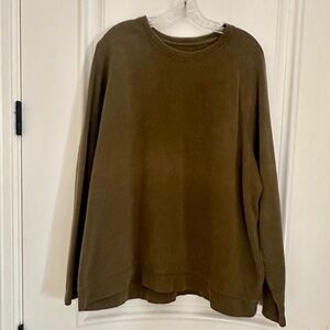 Eddie Bauer Olive Green Men’s Crewneck Sweatshirt – XL